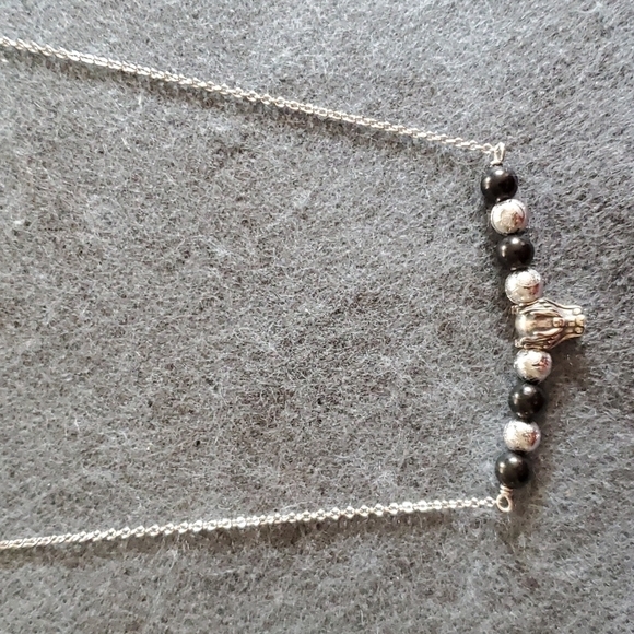 Marvelous Meteorite Shungite Sterling Silver Dragon Necklace